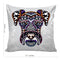 6thCross Printed  Cushion Cover with Inside Filler |abstract doggy Cushion | 12" x 12" | Best for Gift