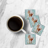 MDF Coasters  4 X 4 INCH |Beautiful Digitally Printed| Set of 4 |deer beauty pattern