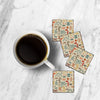 MDF Coasters  4 X 4 INCH |Beautiful Digitally Printed| Set of 4 |egypt pattern pattern