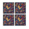 MDF Coasters  4 X 4 INCH |Beautiful Digitally Printed| Set of 4 |floral design 10e pattern