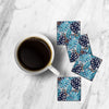 MDF Coasters  4 X 4 INCH |Beautiful Digitally Printed| Set of 4 |floral pattern 60l pattern